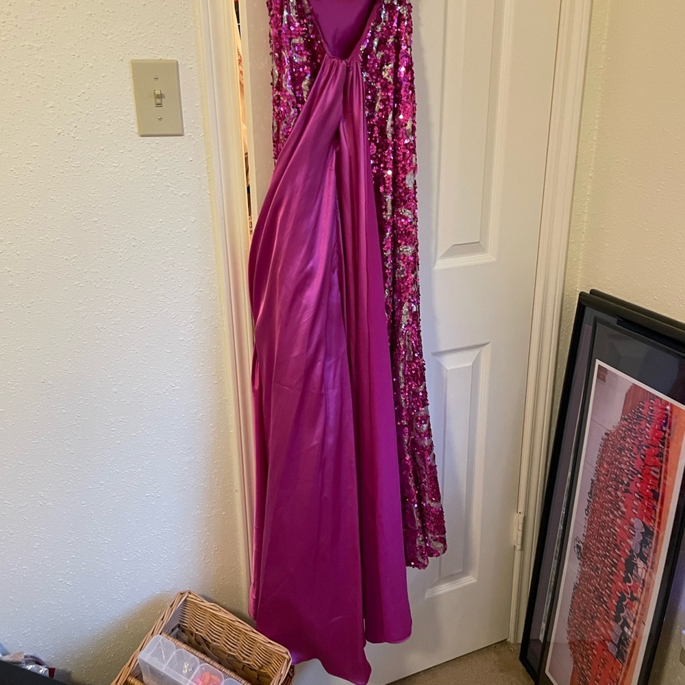 Pink sequin dress